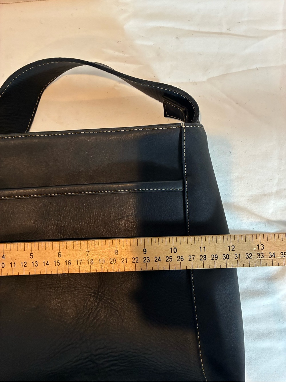 Coronado 100%  Black Genuine Leather Crossbody Shoulder Bag Handcrafted - Picture 15 of 16